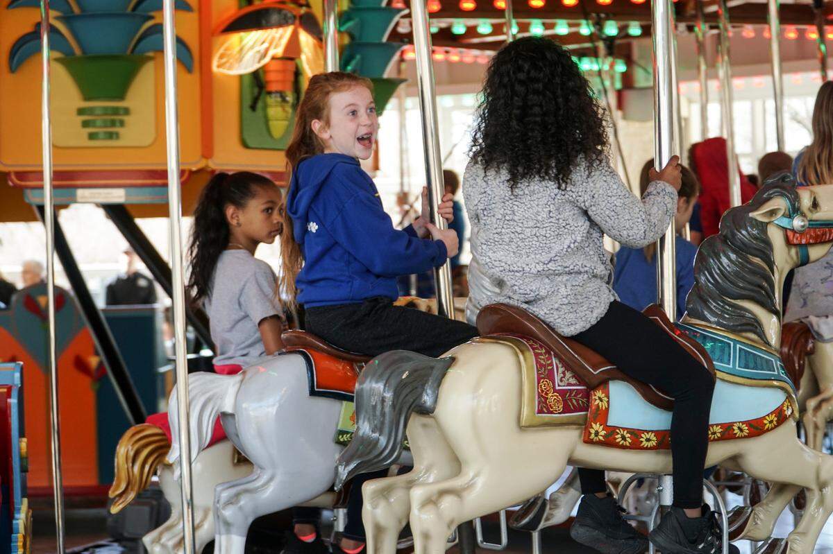 The newly restored Joyland carousel is ready to start accepting riders.