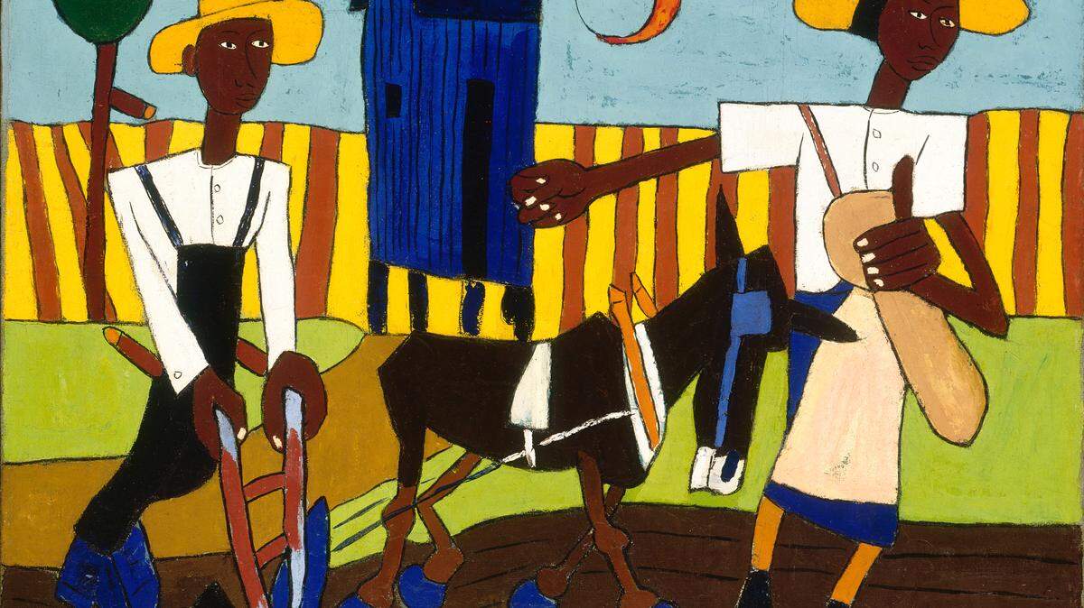 “Sowing” by William H. Johnson will be on display at the Wichita Art Museum’s new exhibit, “African Art in the 20th Century: Harlem Renaissance, Civil Rights Era, and Beyond.” The exhibit opens on Saturday and includes around 50 paintings and sculptures by 34 African-American artists.