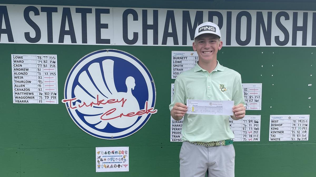 Bishop Carroll senior Noah Holtzman, a Kansas commit, won the Class 5A state boys golf championship in record-setting fashion with a final round of 9-under 61 on Tuesday.