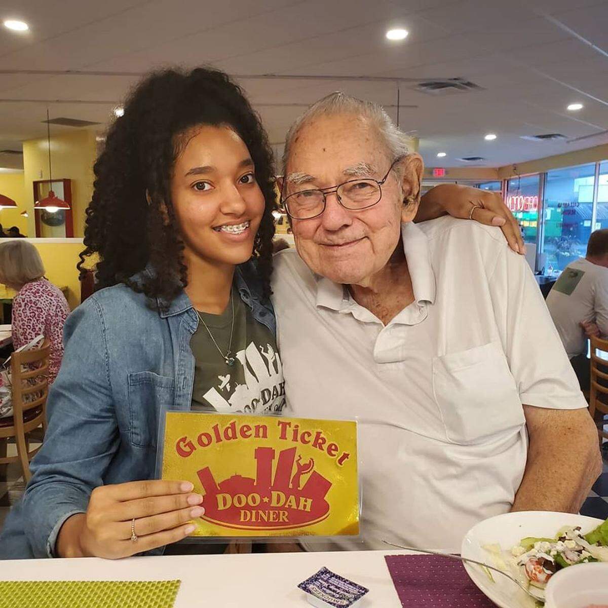 Richard Holmes, right, a daily customer at Doo-Dah Diner, has been doing okay during the restaurant’s coronavirus shutdown, owner Timirie Shibley said.