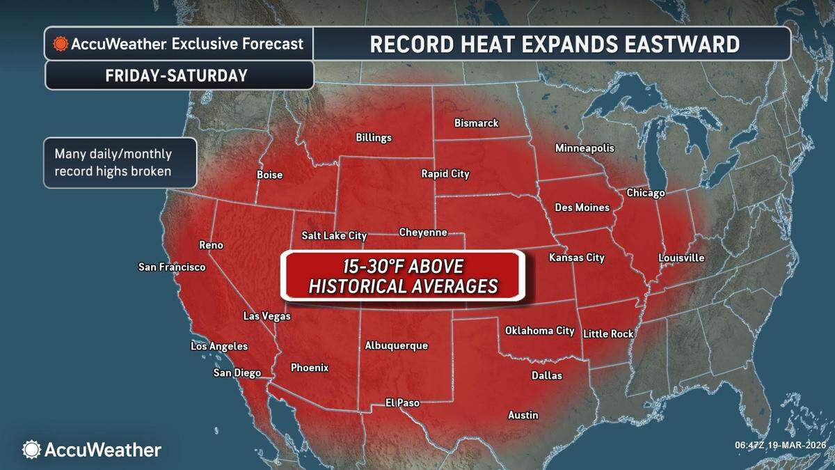 It may feel like Kansas is suffering alone with weather extremes this month, but AccuWeather maps such as this one show the wild weather is happening in a lot of places.
