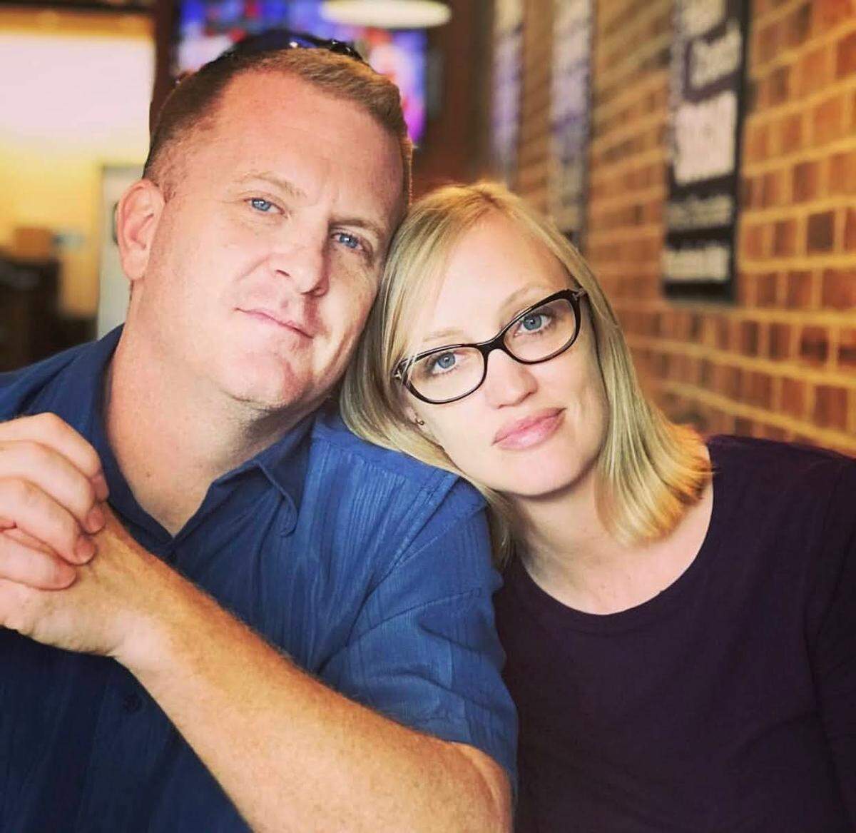 Adam Kraft, left, and his wife, Julie, will be the owners of Park Bench Brewing Company, which should open next summer on State Street in Augusta.