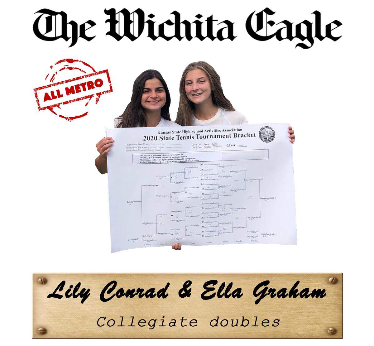 Lily Conrad and Ella Graham, Collegiate doubles.
