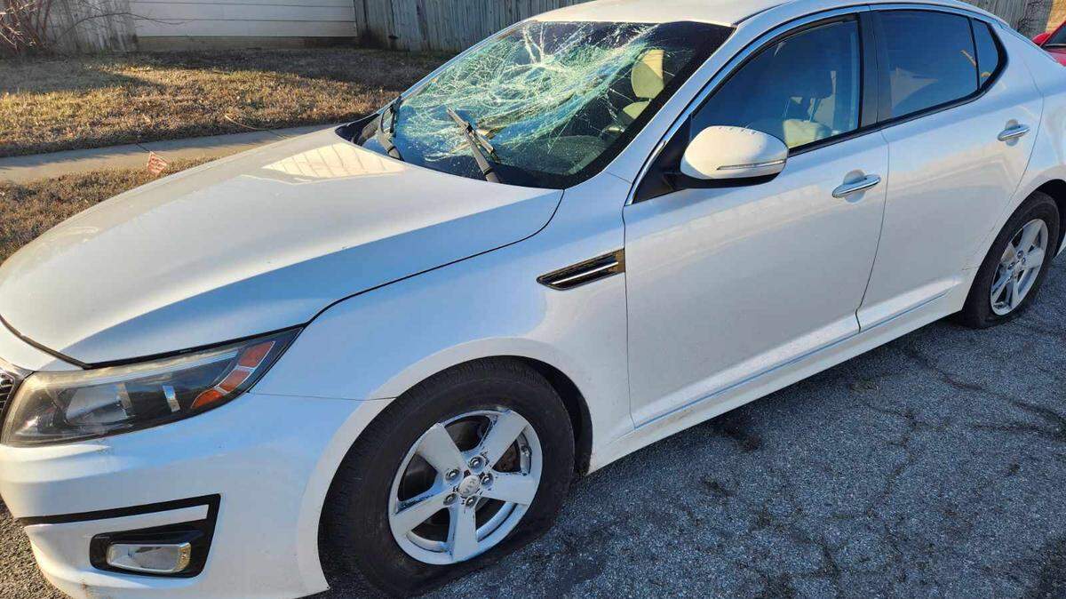 Keely Richardson’s 2014 Kia Optima was stolen in February just feet from her bedroom window near Harry and Broadway. It was found totaled about six miles away in a neighborhood near Pawnee and Rock.