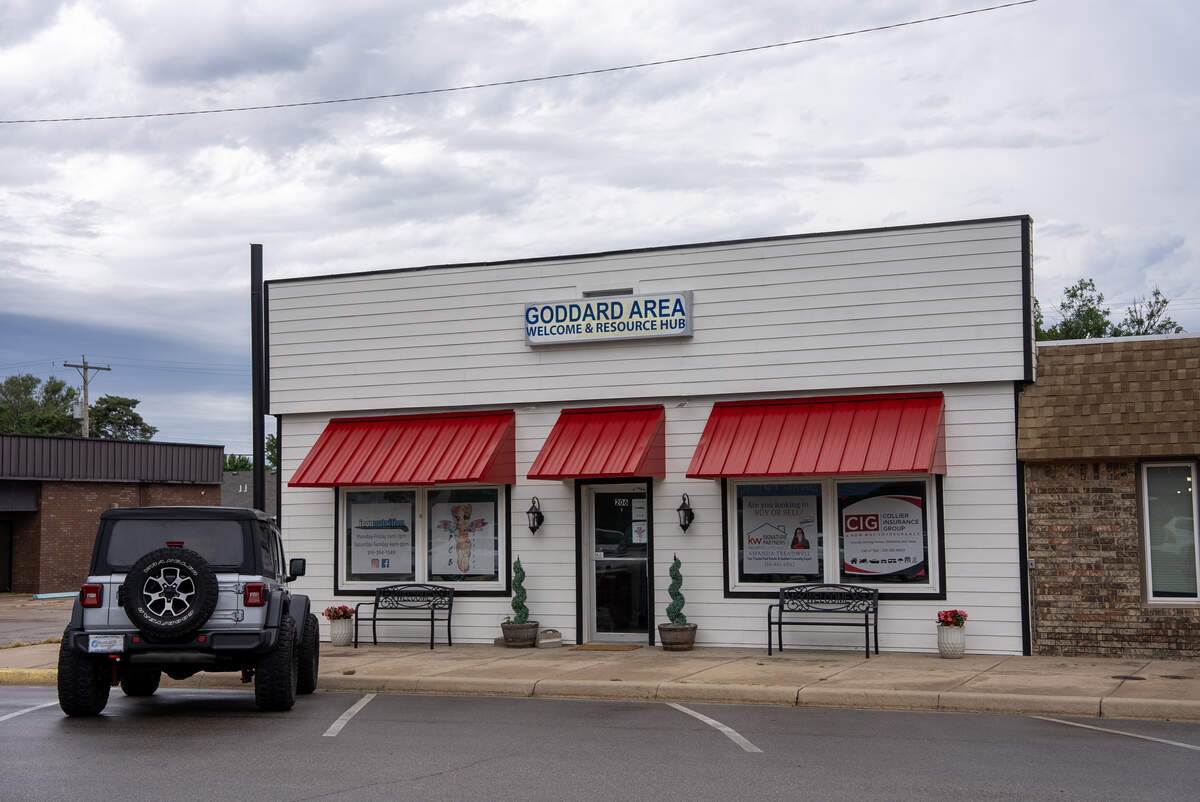 The Goddard Area Welcome & Resource HUB at 206 N. Main Street.