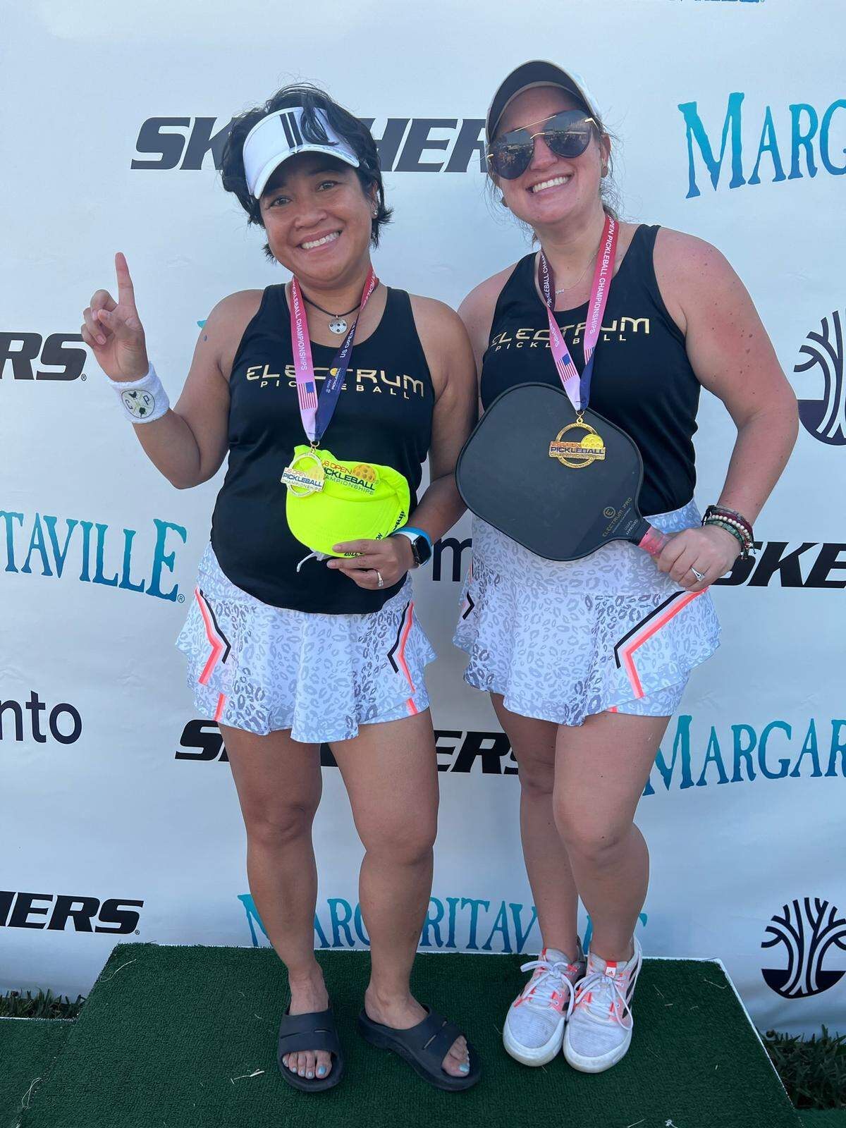 Ching Brubakler and Erica Lopez were named US Open Pickleball champions in their age group at a national amateur tournament in Naples, Florida, last month.