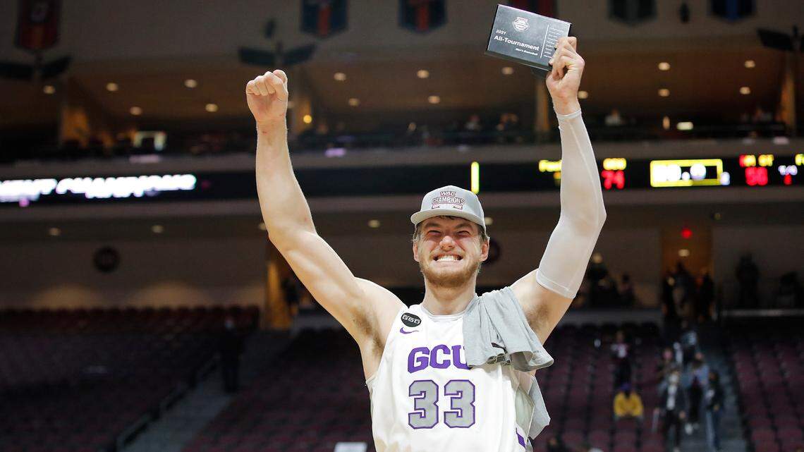 Former Shocker Asbjorn Midtgaard has thrived in his new home, Grand Canyon, where he led the country in field goal percentage and helped Grand Canyon to the NCAA Tournament.