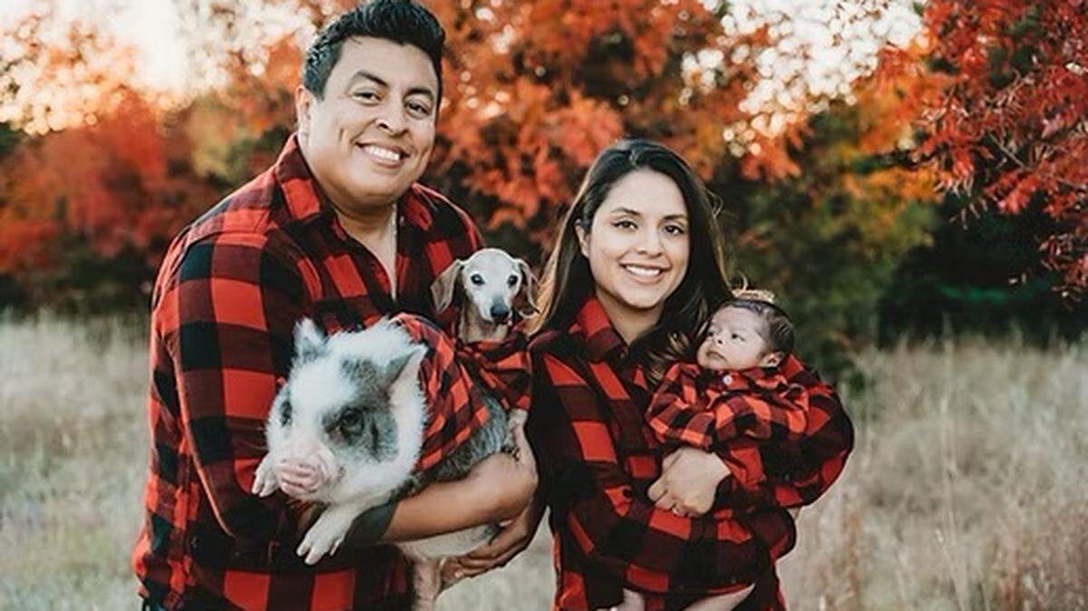 Magda Carlos-Leon and her husband, Armando Leon, have opened the Fur Seasons Pet Resort in the same center at 3590 N. Woodlawn where Hog Wild is. They also have a newborn, Emmanuel, a pig, Chorizo, and a dog named Droopi.