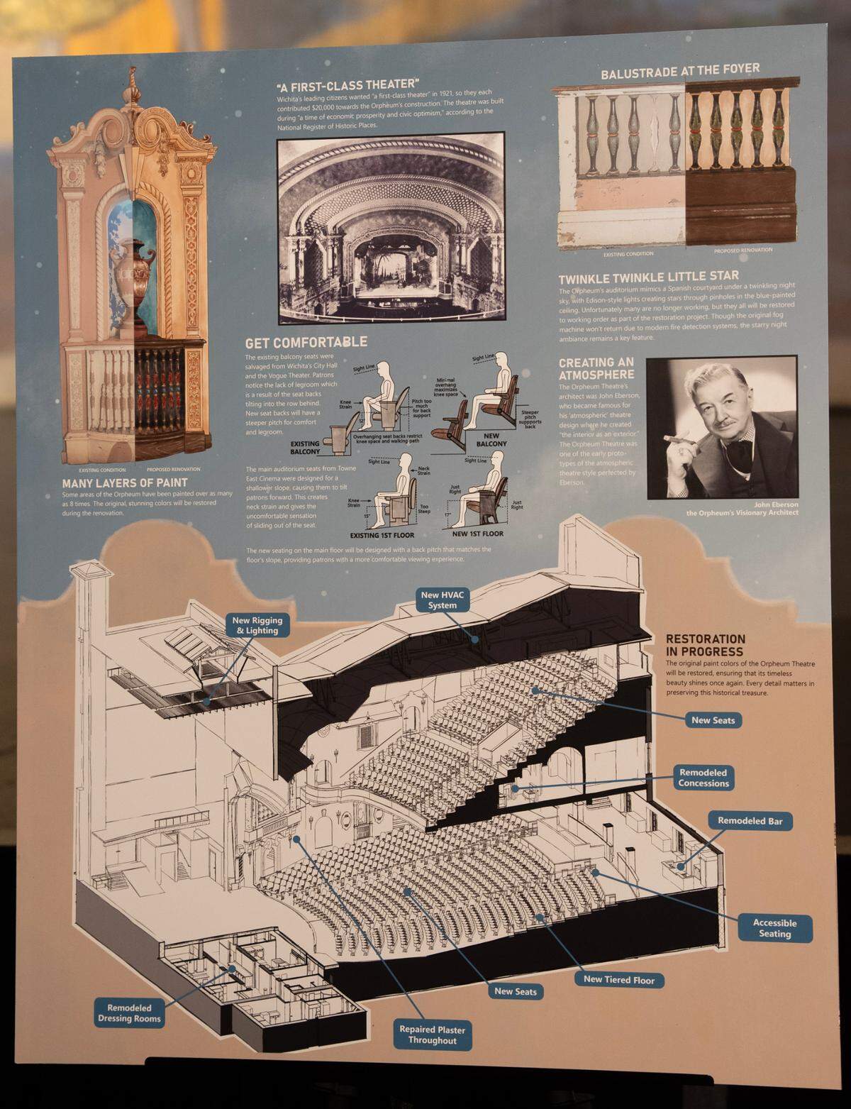 The Orpheum Theatre shared details on Wednesday of its restoration plans.