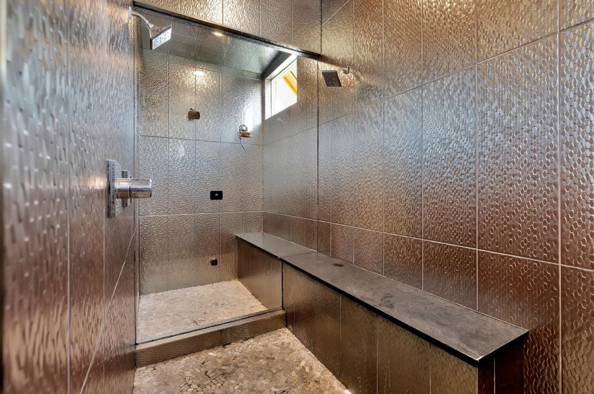 A look at the primary suite shower inside the home for sale at 4835 W. Brisco