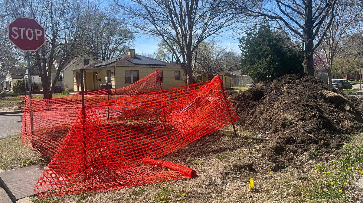 Kansas Gas Service has been upgrading a lot of its lines in Riverside this month and should finish by early April. It will restore all properties to their original conditions after work is done.
