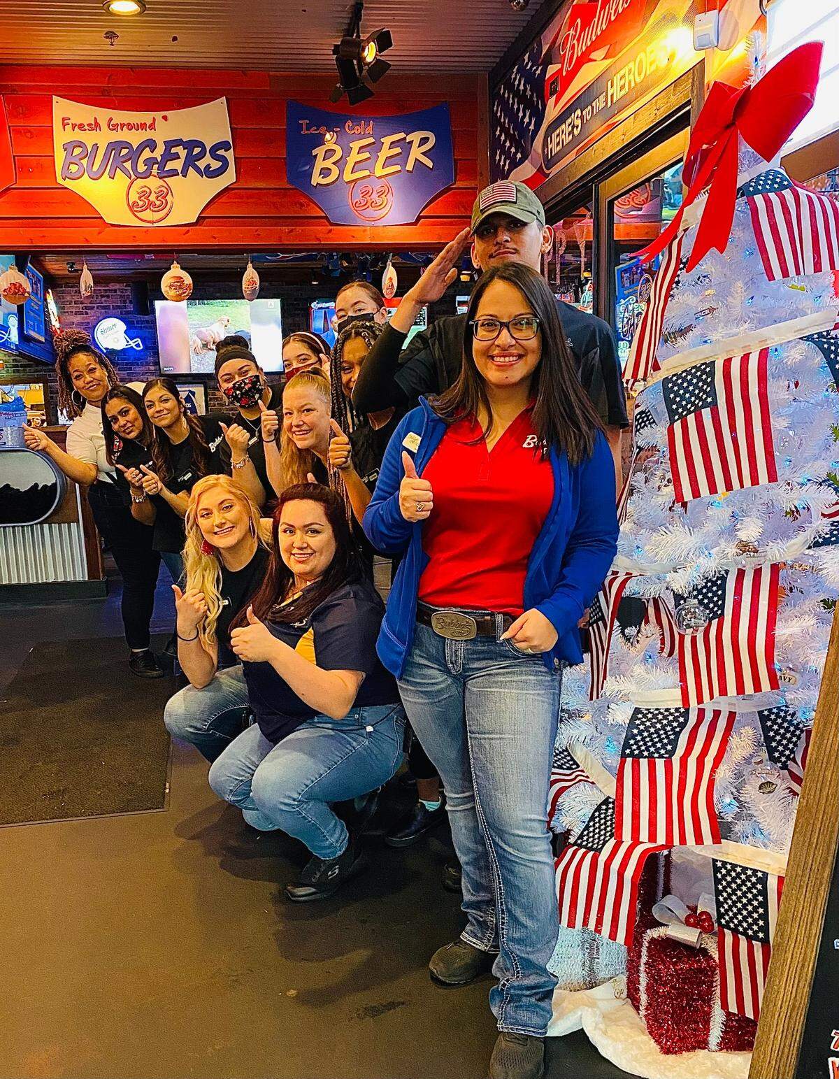 Bubba’s 33, 412 S. Towne East Mall Drive, is one of many Wichita restaurants that will thank Veterans with free food on Monday, Veterans Day.