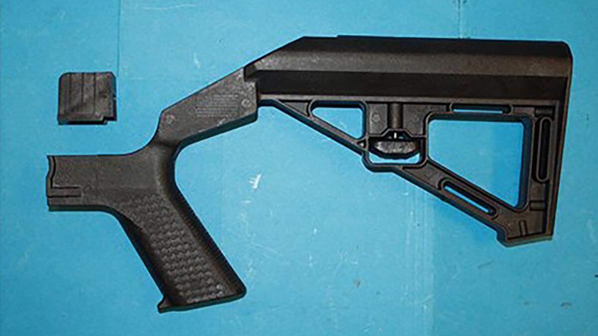 A bump stock for a semi-automatic rifle