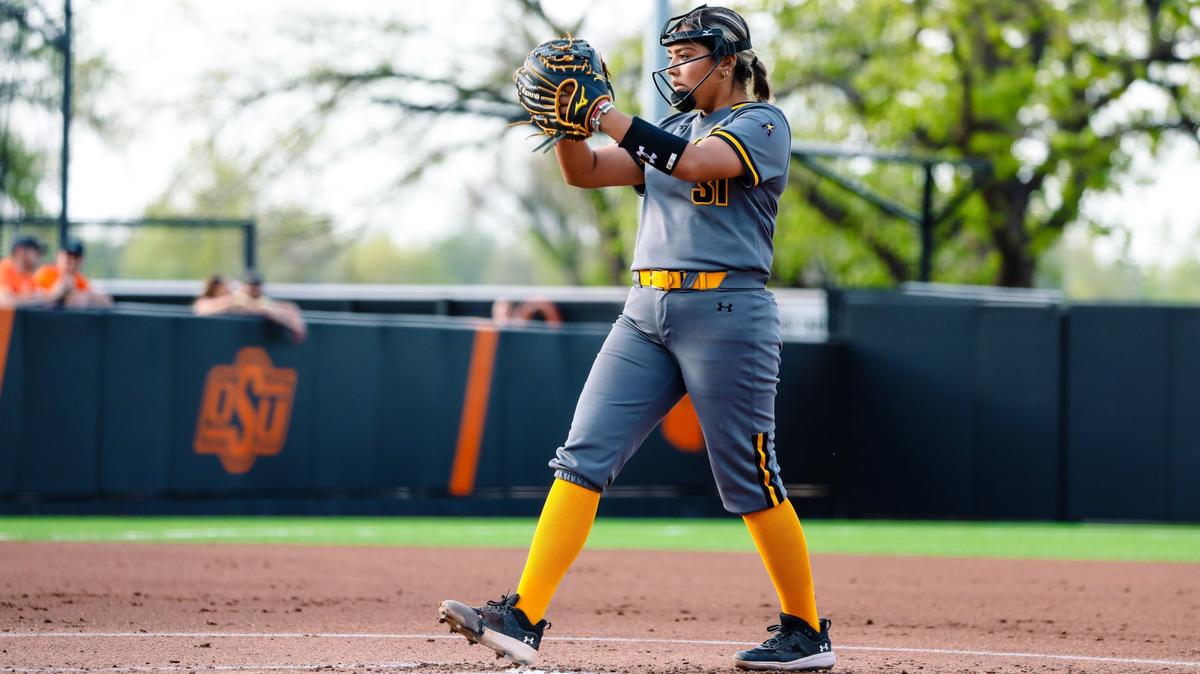 Freshman Alex Aguilar threw a complete game in Wichita State’s 3-1 win over No. 3 Oklahoma State on the road on Tuesday.