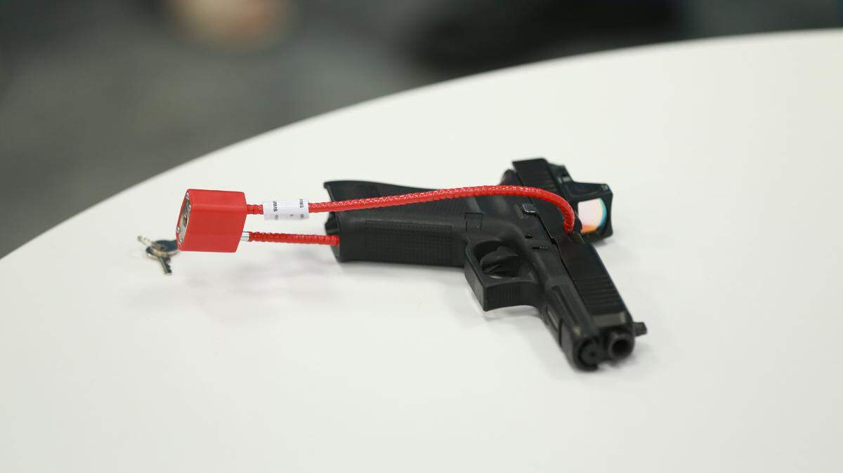 Wichita residents can get a free gun lock at Wichita police stations or at the Sedgwick County Jail, while supplies last.