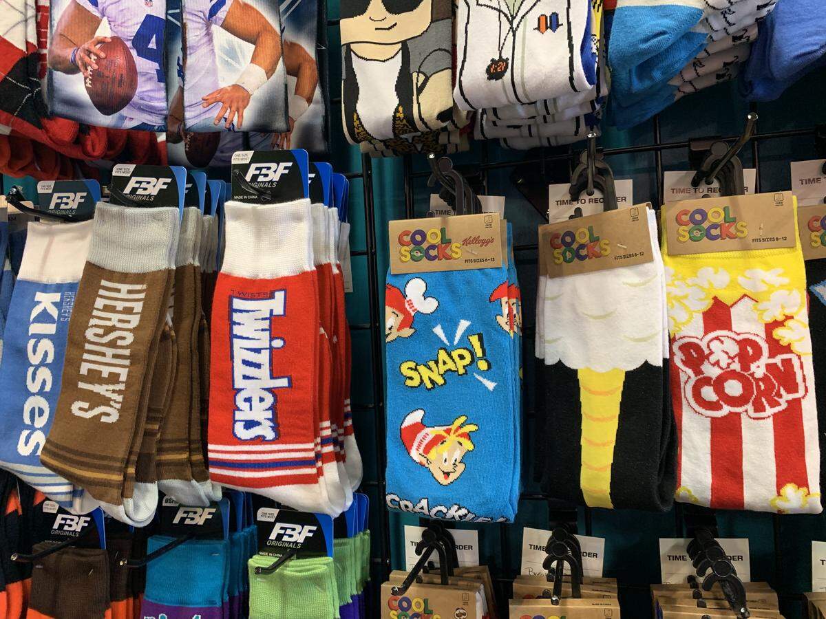 There’s a pair of socks representing just about every interest at Sweet ‘n Saucy in Delano.