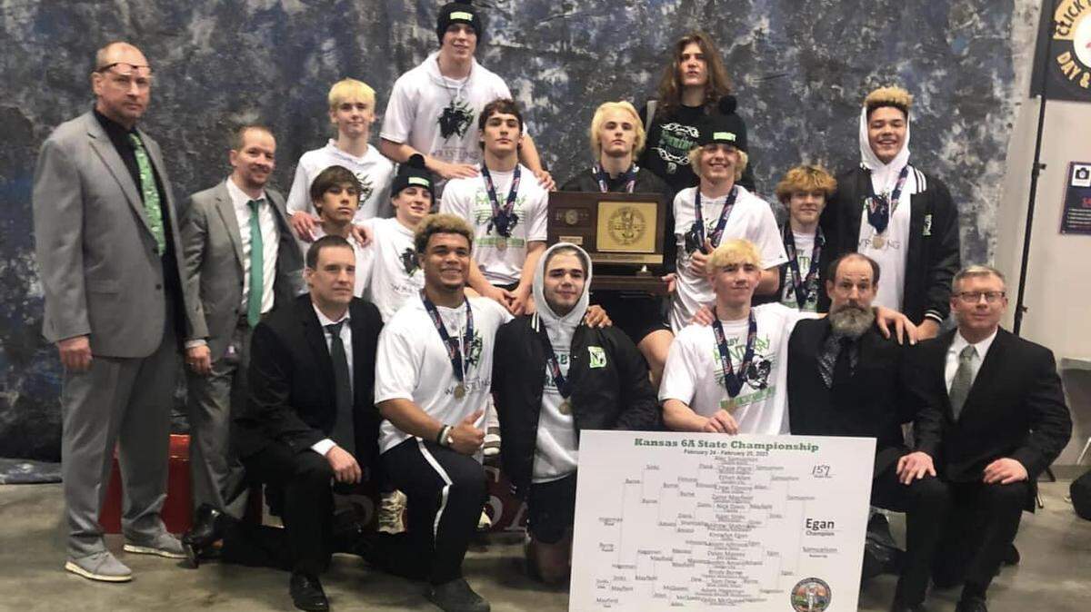 The Derby boys wrestling team won its second Class 6A team championship in the last five years and seventh overall on Saturday.