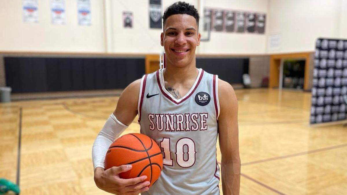 Finland native Miro Little, a top-25 prospect in the class of 2023 and committed to Baylor, is a star player for Sunrise Christian Academy this season.