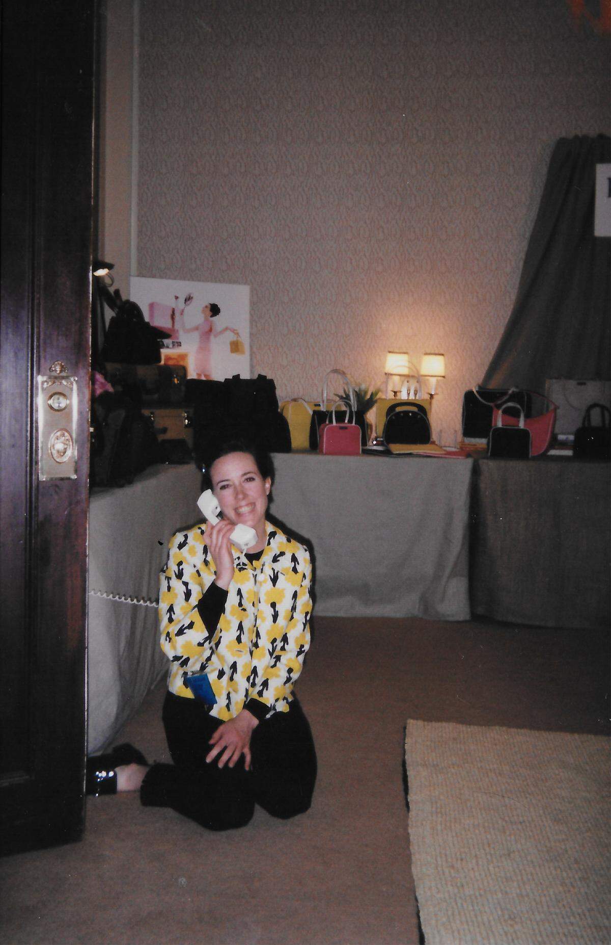 A young photo of designer Kate Spade.