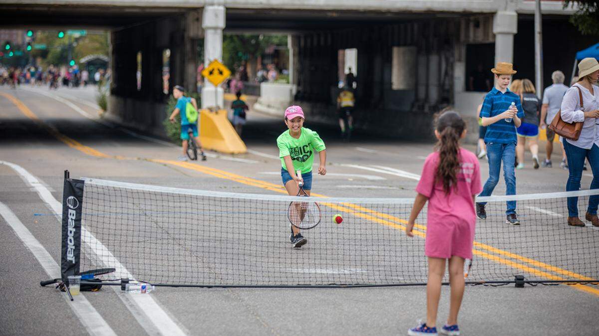 Games will be set up along Douglas for Sunday’s Open Streets ICT block party.