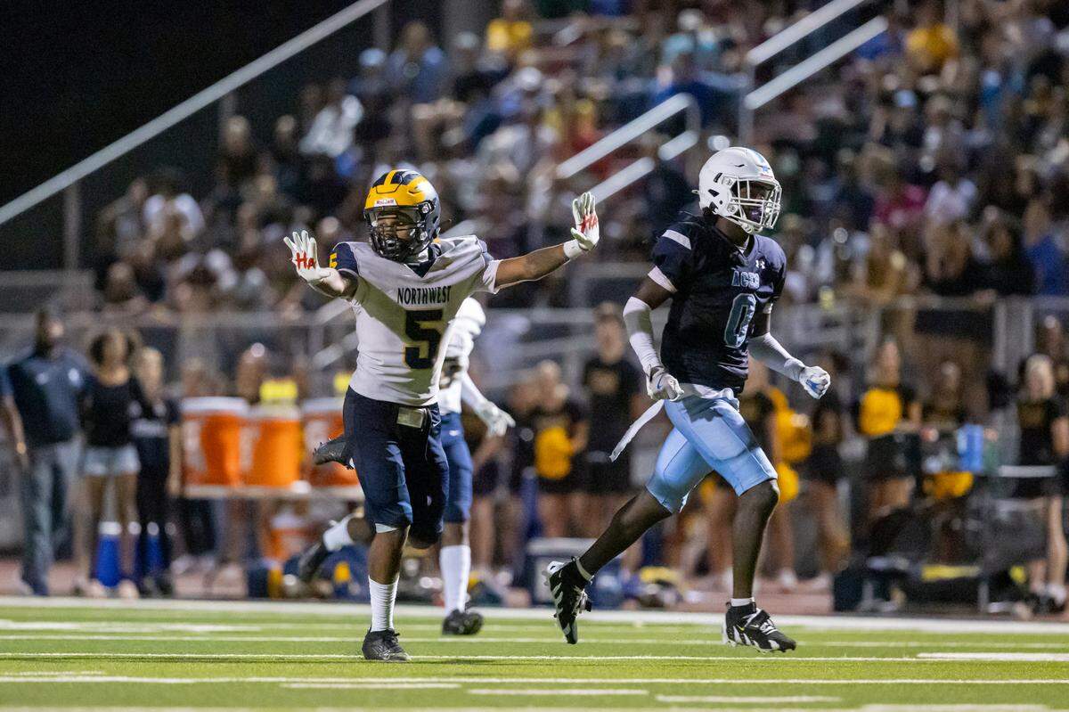 Northwest junior linebacker Franklin Ekue made a game-high 12 tackles in a 14-0 victory over East on Friday in a battle of two ranked Class 6A teams.