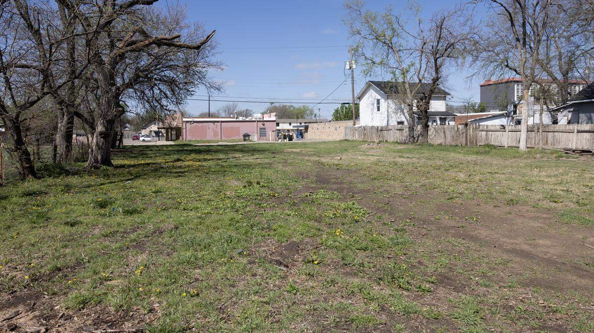 A vacant lot on Topeka, just south of downtown Wichita.