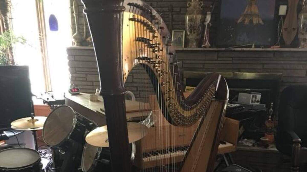 An Aoyama pedal harp, stolen from Friends University in February, was returned to its rightful owner on Friday.