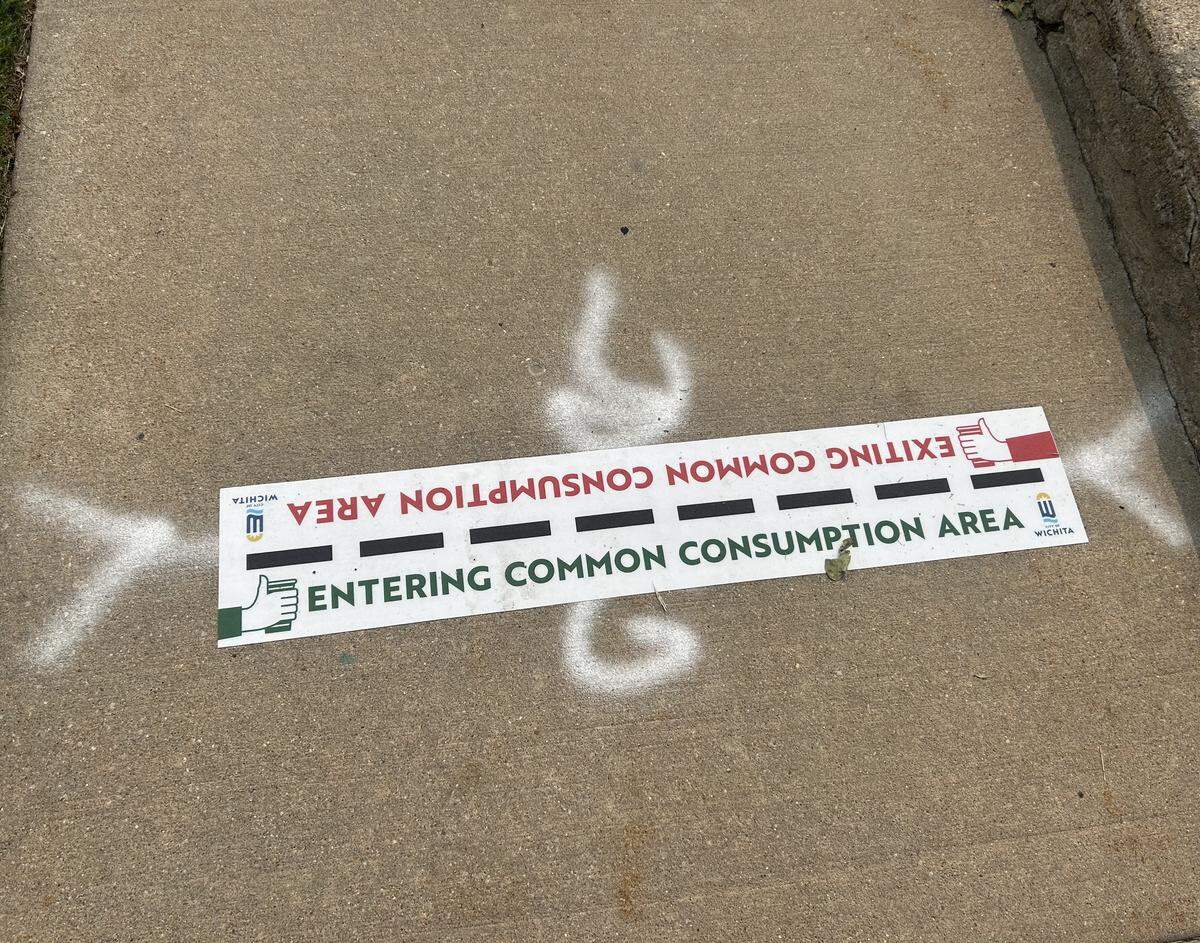 Signs have been placed indicating where common consumption is allowed in Delano.