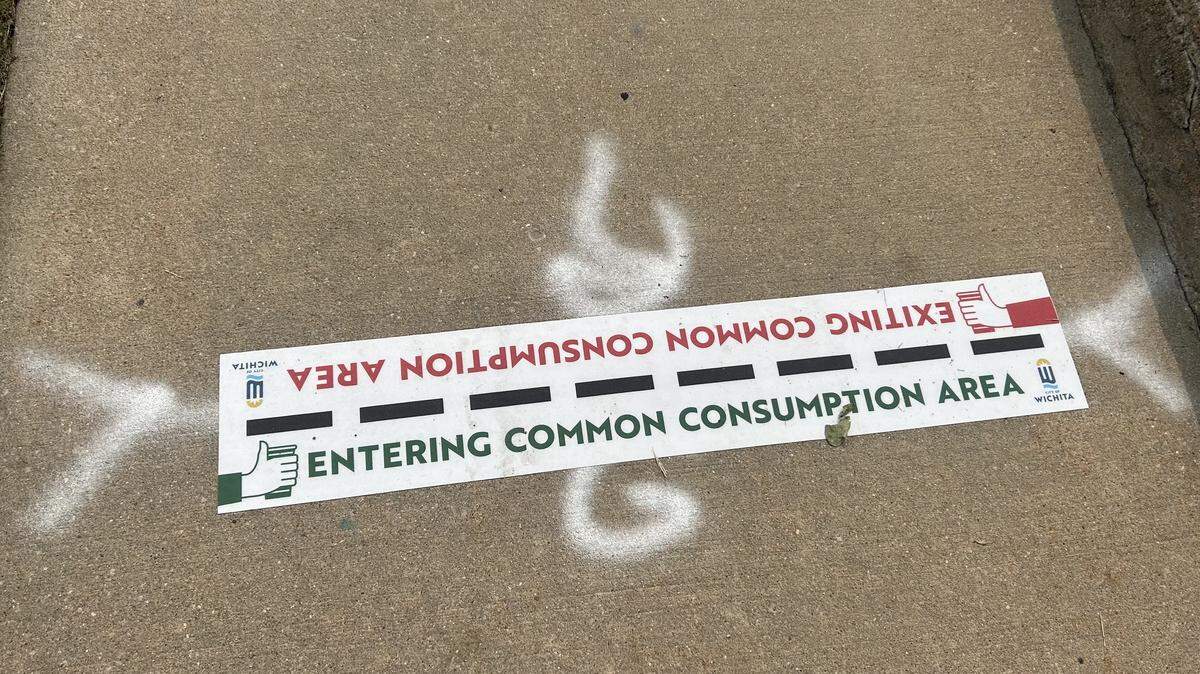 Signs have been placed indicating where common consumption is allowed in Delano.