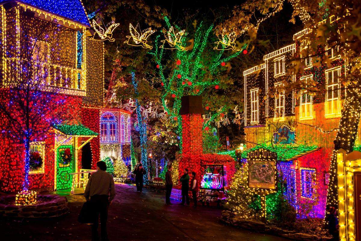 Silver Dollar City consistently ranks among the top theme parks nationally for An Old Time Christmas festival.