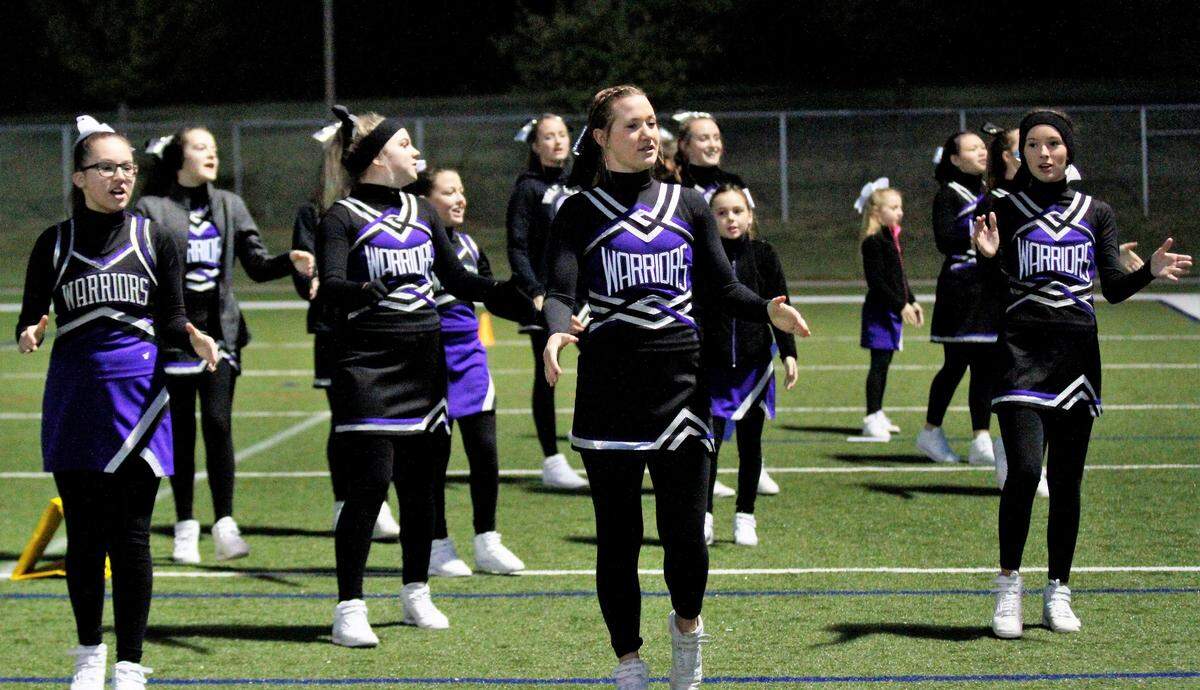 Although the Warriors don’t have facilities all high schools do, they still have cheerleaders who come to all of the home games.