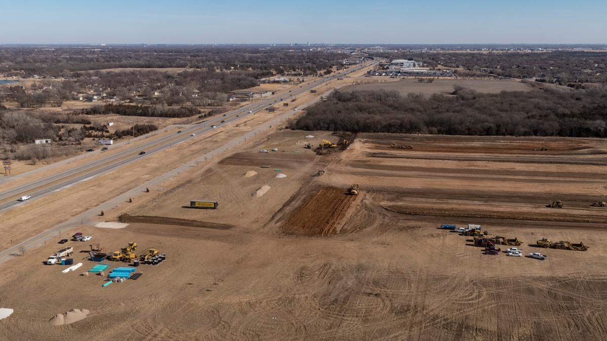 Dirt work is underway on 150 new duplexes along West Kellogg between 119th and 135th streets, and five commercial properties will follow.