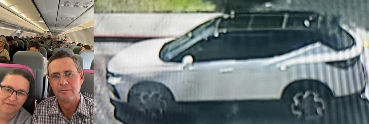Elizabeth and Corney Klaasen a picture of the Chevrolet Blazer with a Mexico tag that the may be driving. Authorities are looking for them in connection to a missing Kansas woman and her two daughters.