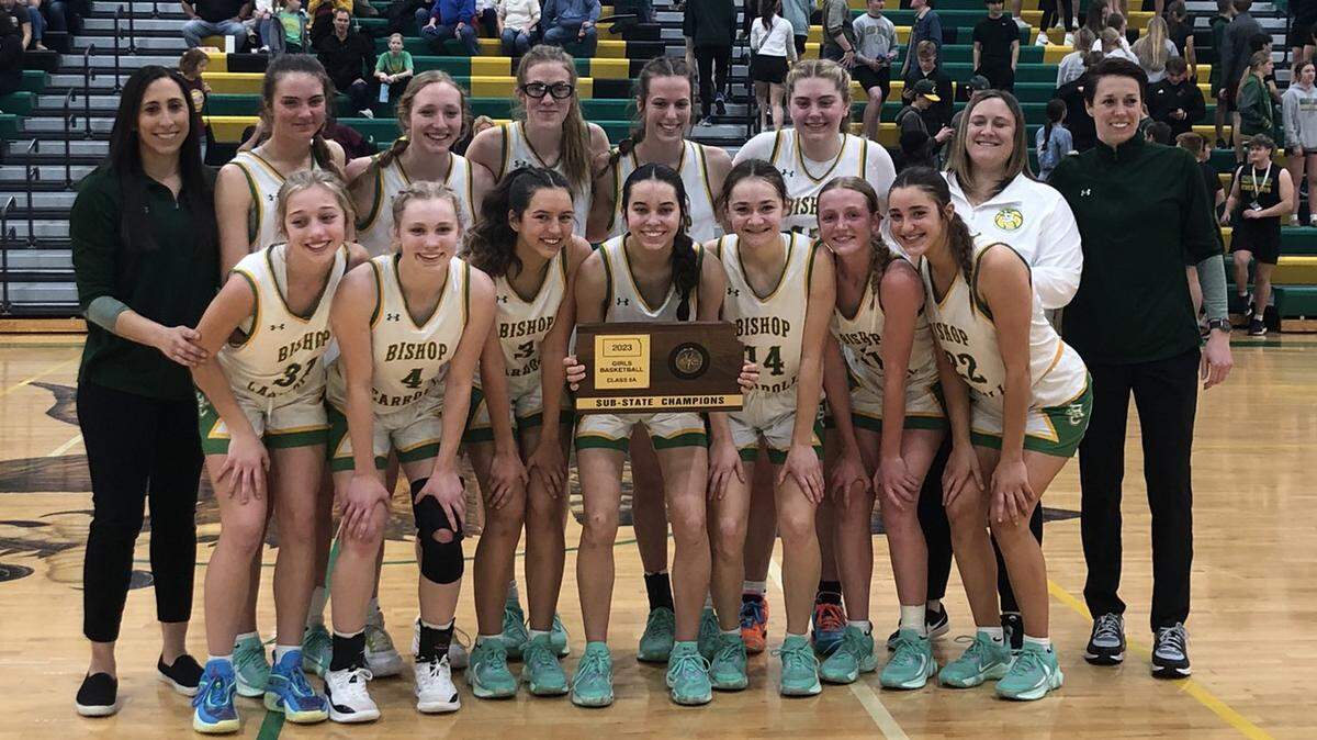 The Bishop Carroll girls basketball team punched its ticket back to the Class 5A state tournament with a sub-state championship win over Hays on Friday.
