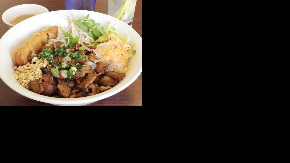 The bun thit nuong cha gio at Pho Cuong.

