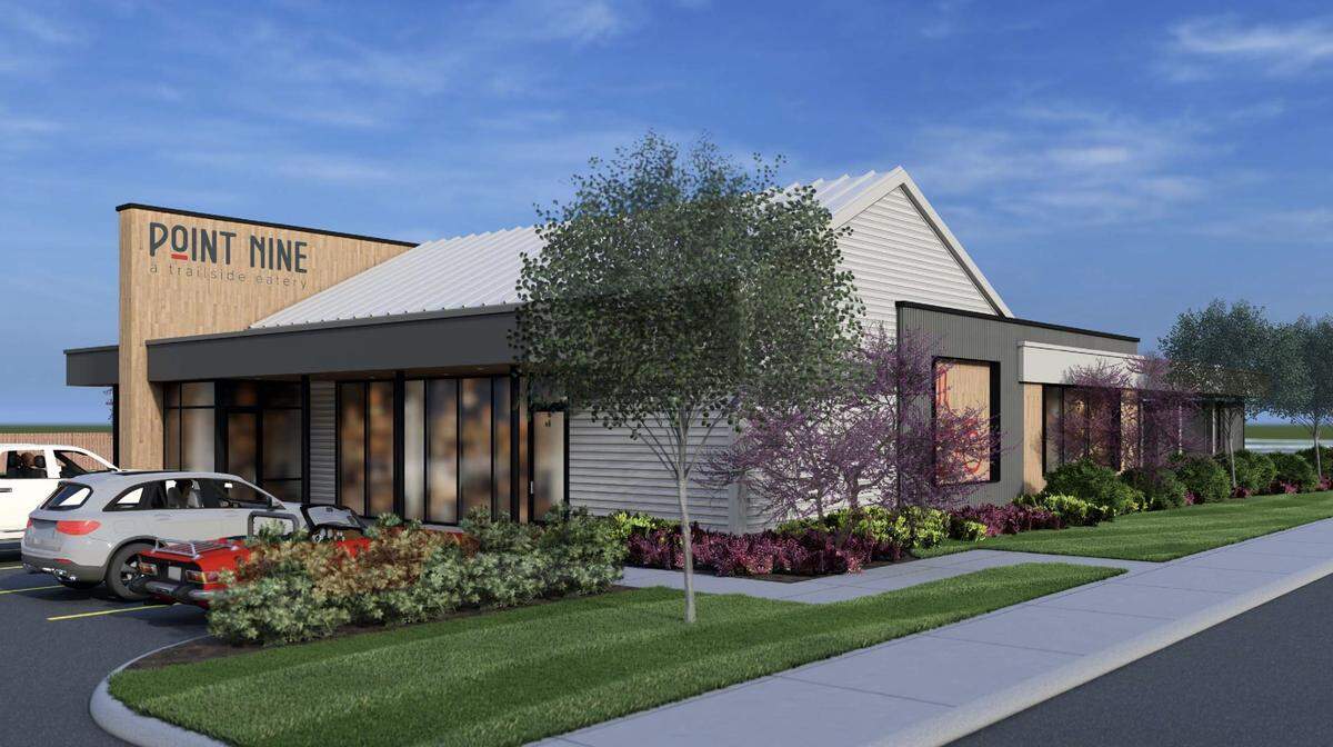This image shows what Andover’s Point Nine restaurant will look like when it’s finished, likely in June.