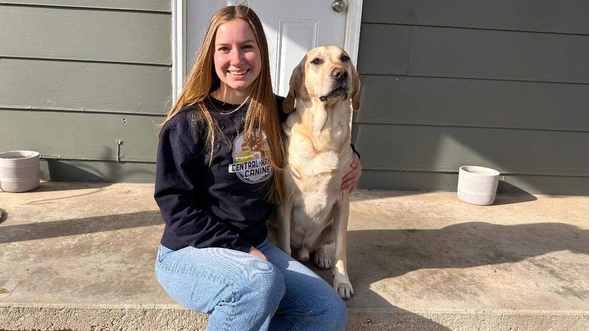 Zoe Tieman has started Central Kansas Canine to help dog owners train their dogs in their homes instead of somewhere else. Her own dog, Silas, pictured, helped her learn more about training as did formal training education Tieman had at another Wichita business.