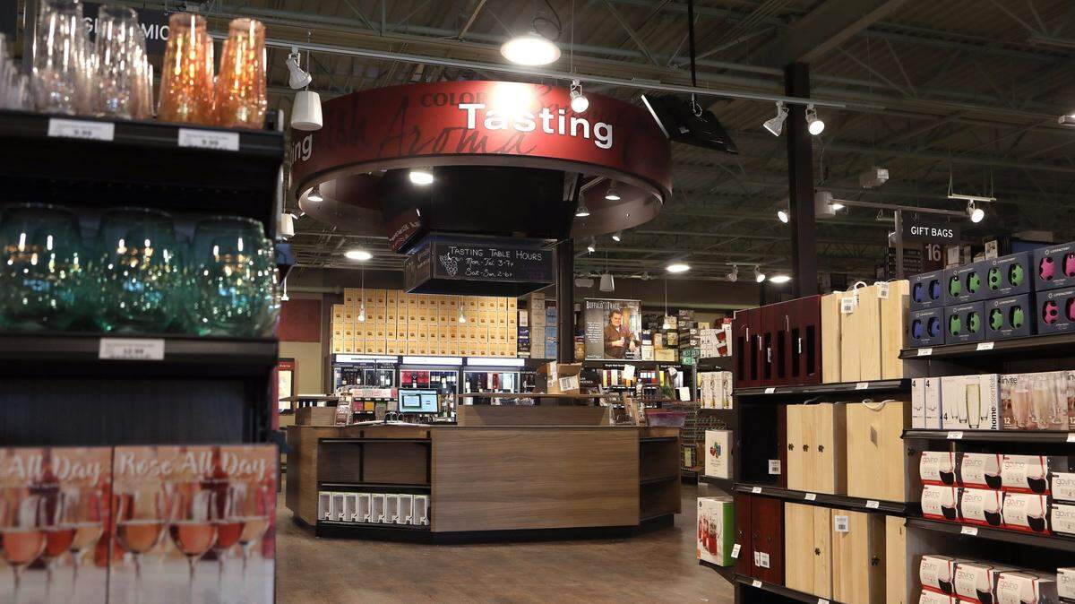 Total Wine & More, a national chain known for its massive liquor stores, is coming to Greenwich Place at K-96 and Greenwich. A Tennessee Total Wine’s tasting station is shown here.