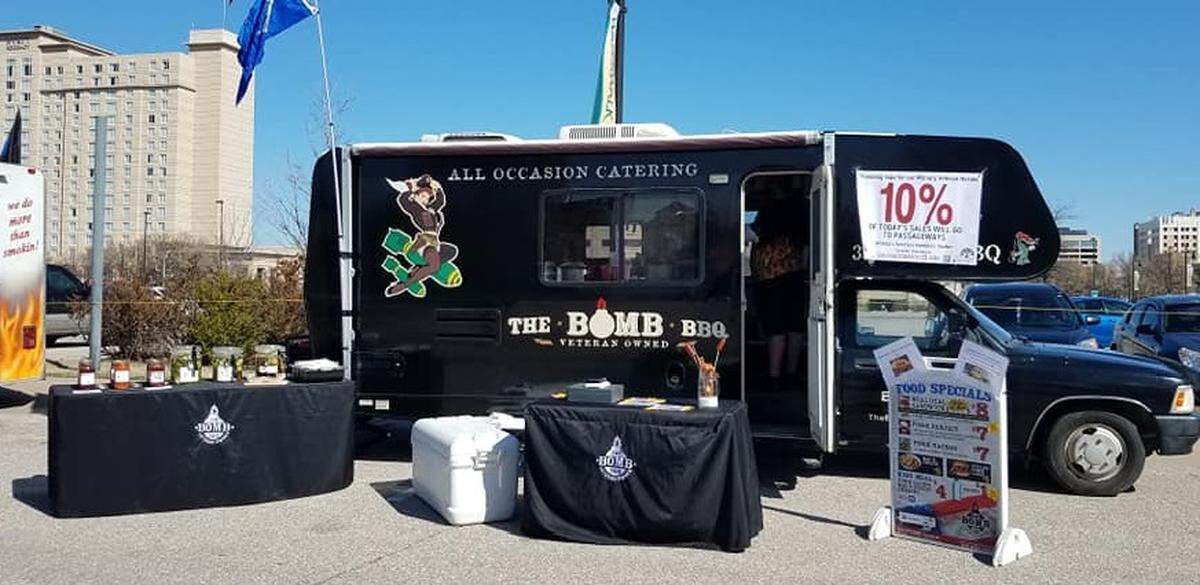 Troy Evans is the owner of a new food truck called The Bomb BBQ.