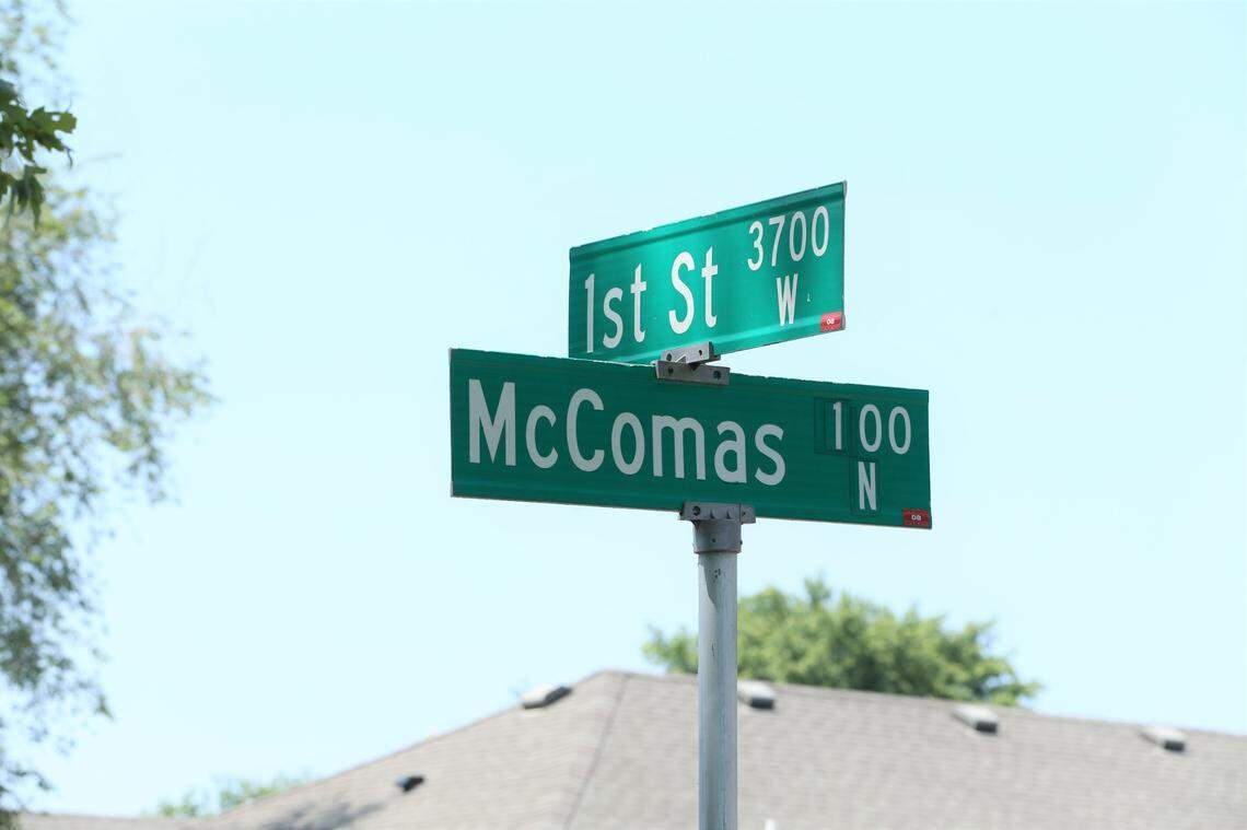 The cutting call was reported at a duplex directly across the intersection of First Street and McComas in west Wichita.