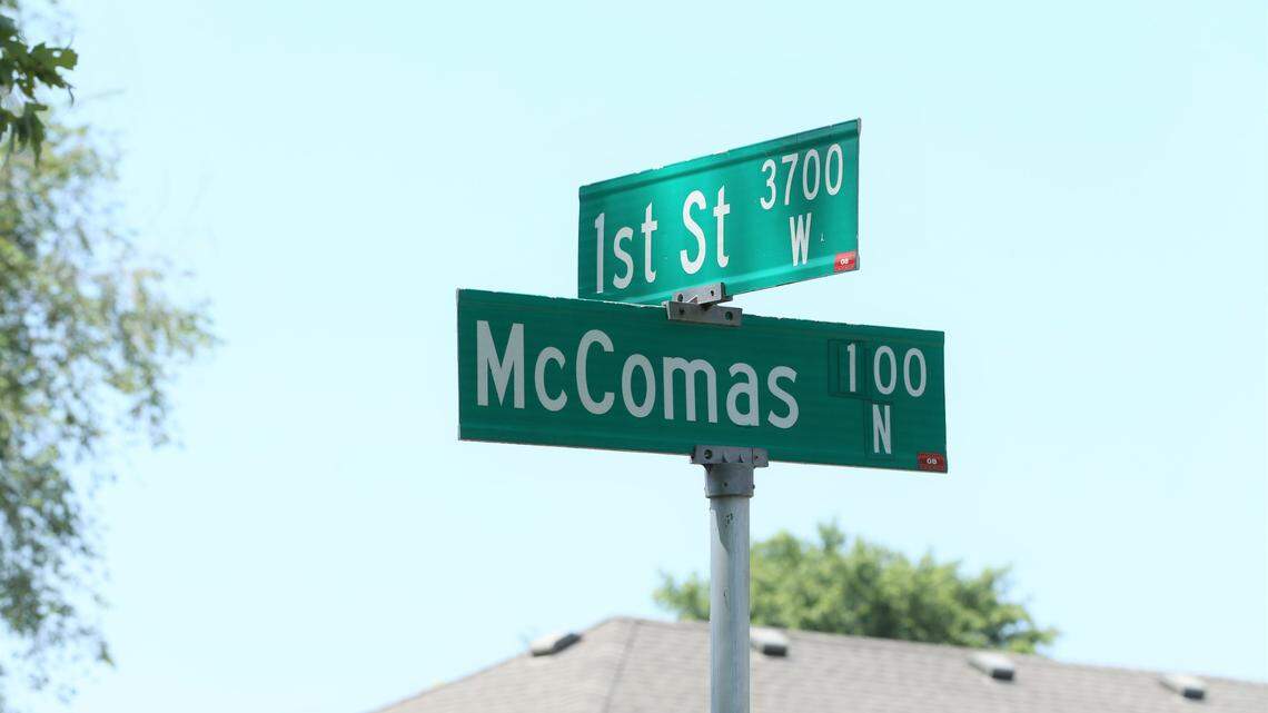 The cutting call was reported at a duplex directly across the intersection of First Street and McComas in west Wichita.
