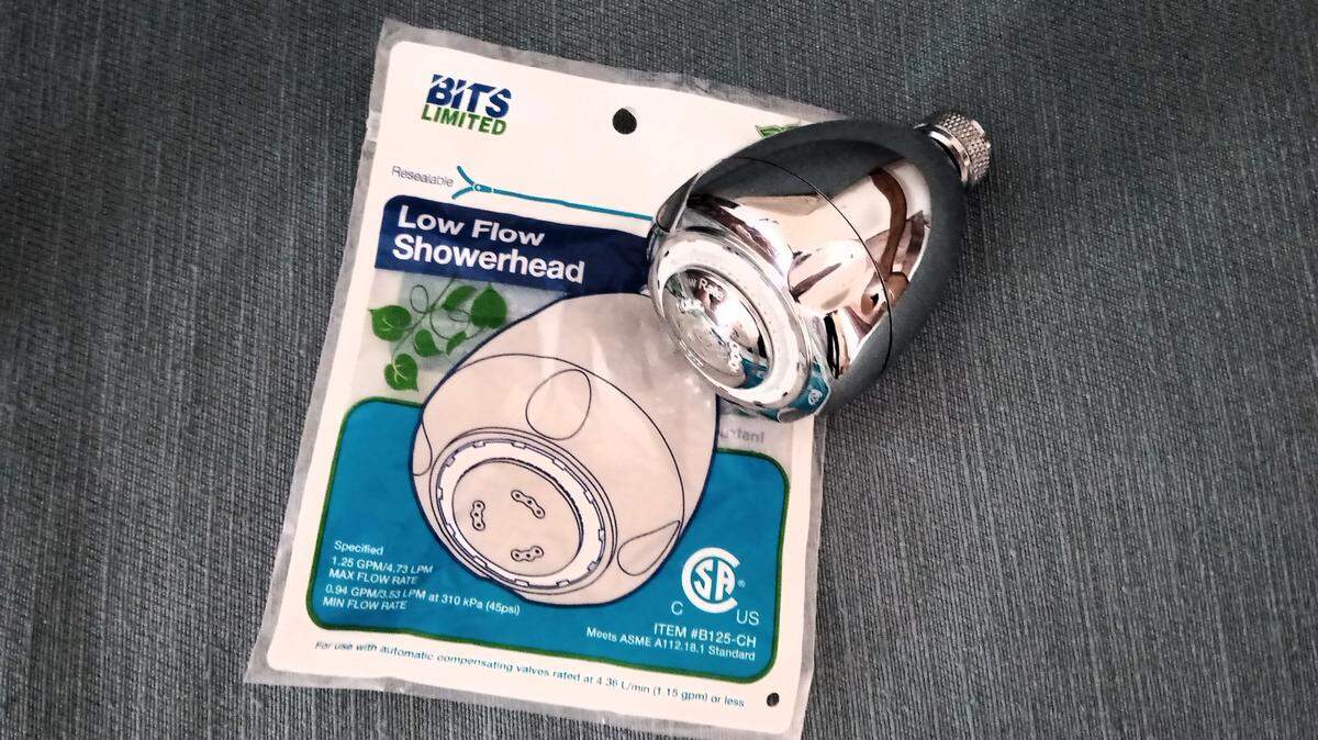 Free shower heads are available at Wichita City Hall, public libraries and neighborhood resource centers.
