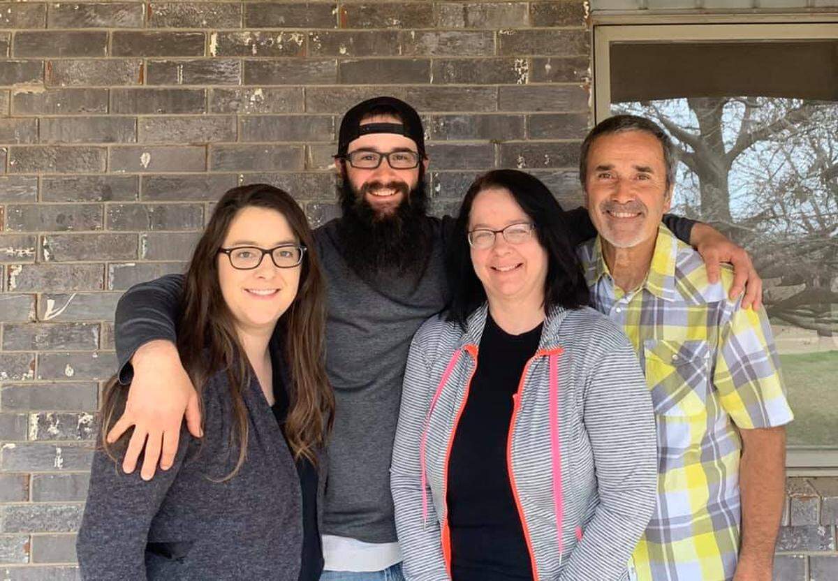 The Nisly family from left: Lisa, Jordan, Lucy and Phil. The four are partners in Phil’s Farm, a Kansas Grown Farmers Market favorite, and they’ve just opened a Wichita storefront.