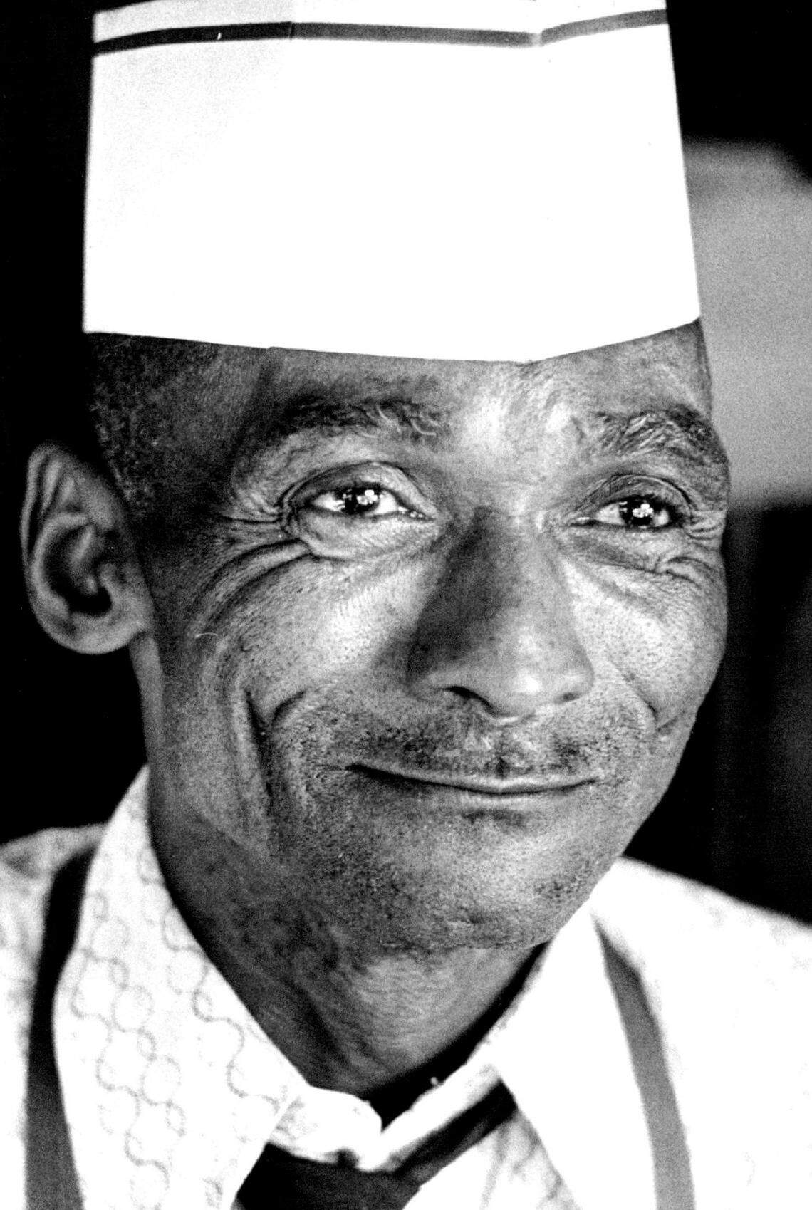 Willie White, the owner of Pit’s Bar-B-Q, pictured in 1980.