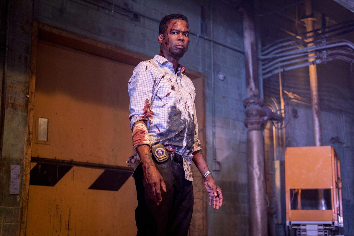Chris Rock brings some humor to “Spiral,” but that doesn’t mean it isn’t violent and gory.