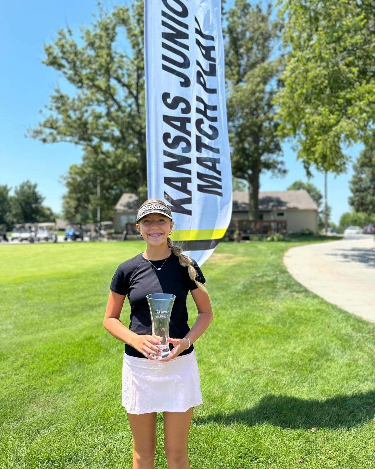 Newton junior Naomi Koontz is one of the top amateur golfers in Kansas. After top-5 finishes at the state meet in her first two years, Koontz is aiming for the gold medal this season.