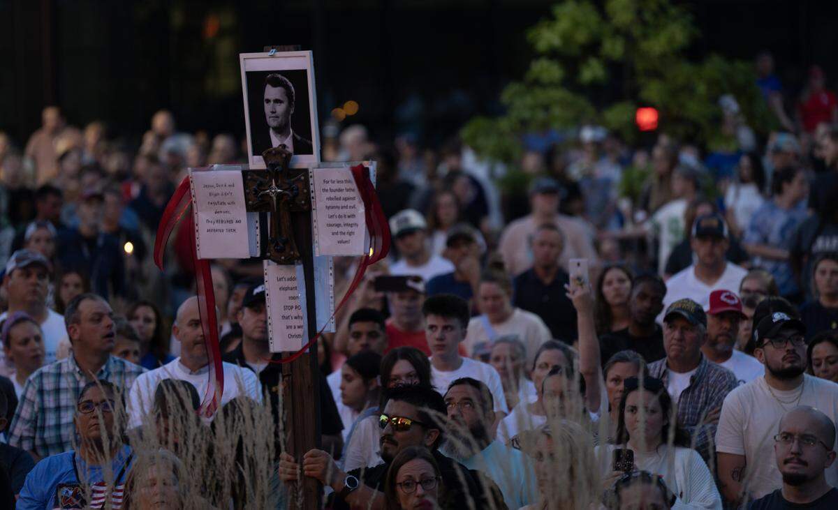 The Wichita State University chapter of Turning Point USA held a vigil for slain conservative activist Charlie Kirk that police said drew more than a thousand people Tuesday night.