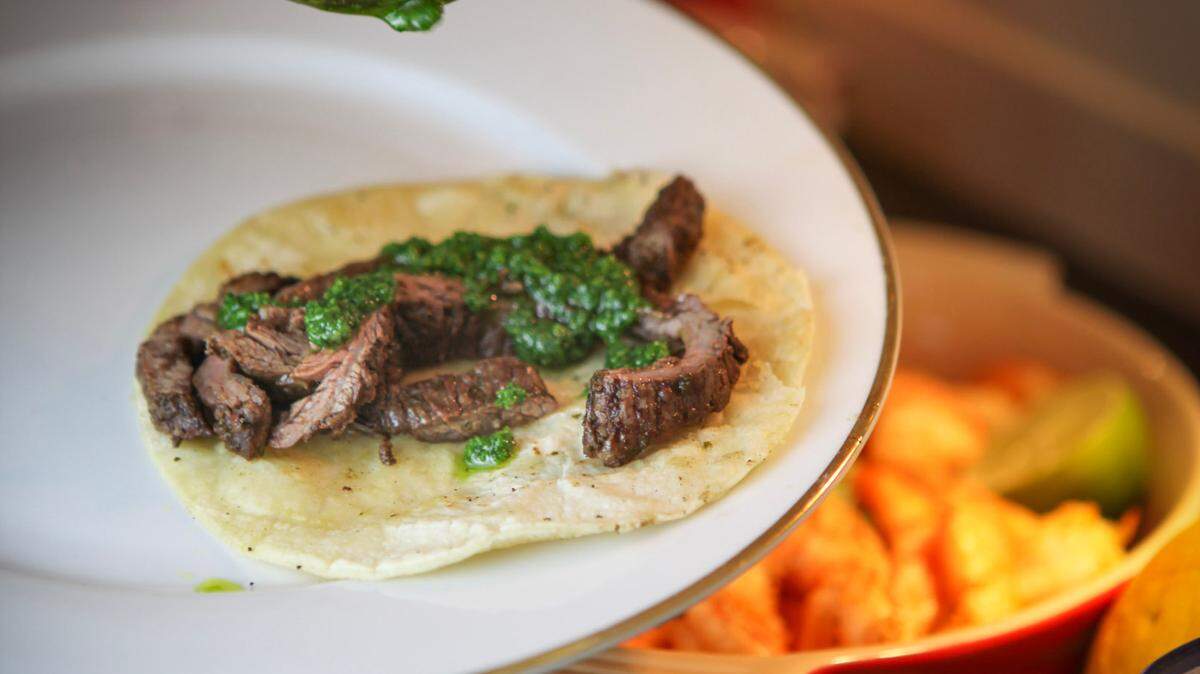 Mom would love to be served this Chili Cilantro Marinated Beef, and don’t forget the margarita.