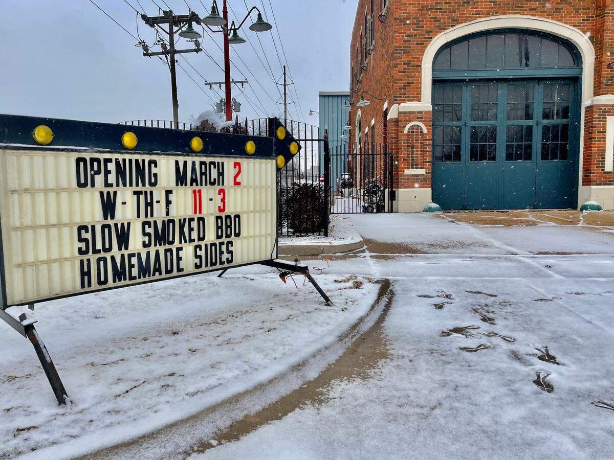 Alex Eftekhar has had the building at 1100 E. Third since 2015. He’s opening his long-planned barbecue restaurant inside of it next week.