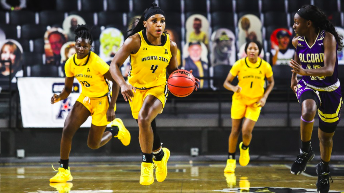 Wichita State junior Rachel Johnson scored 13 points off the bench in the Shockers’ 71-53 victory over Alcorn State on Monday. WSU is 2-0 this season.